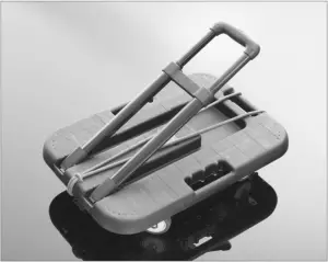 SHARPER IMAGE ADJUSTABLE FOLD FLAT CART