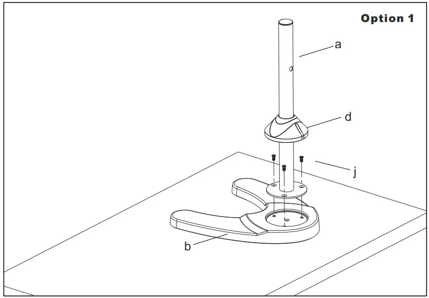 Kimex 015 1254 Desktop Stand for 3 PC Monitor Screens - Figure 1