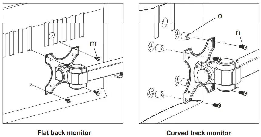 Kimex 015 1254 Desktop Stand for 3 PC Monitor Screens - Figure 4