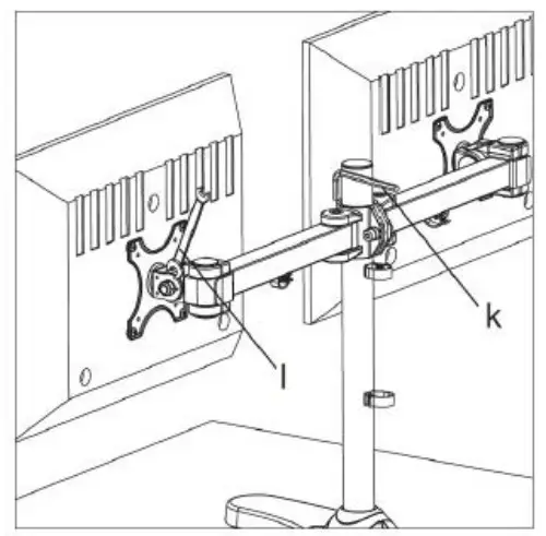 Kimex 015 1254 Desktop Stand for 3 PC Monitor Screens - Figure 6