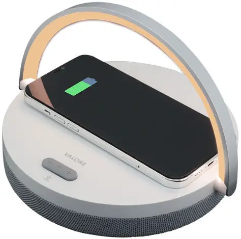 VALORE BTS36 Wireless Speaker With Night Light and Wireless Charging Function