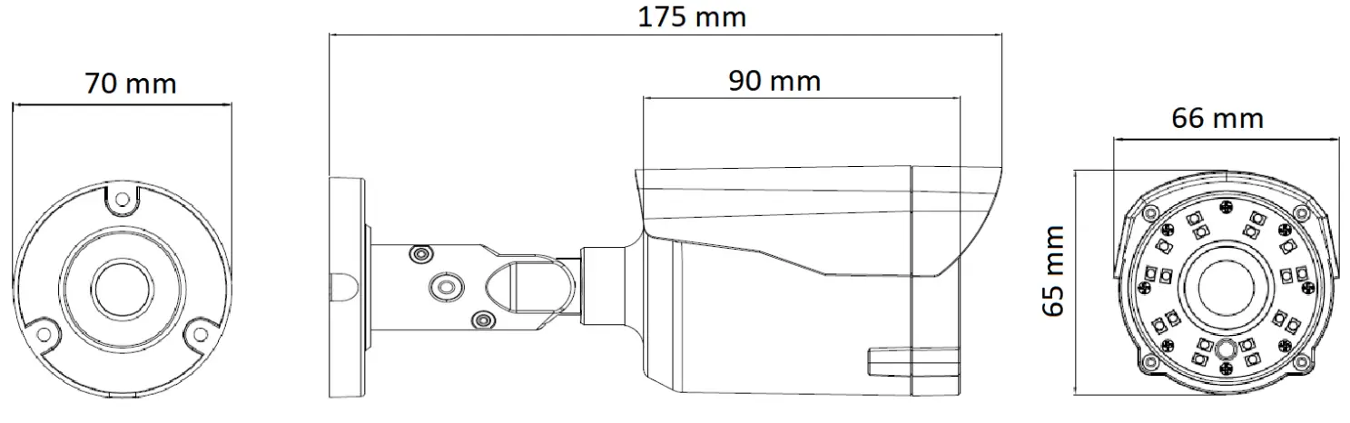 NOVUS NHDC 5H 5101 Bullet AHD Multistandard Camera - fig