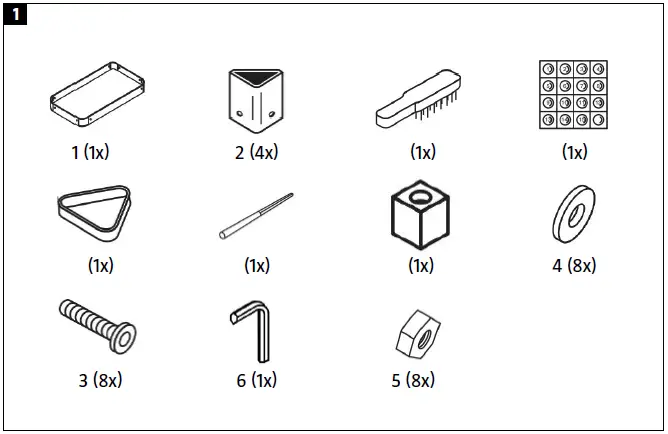 KAYOBA 021090 Snooker Table Mini fig 1