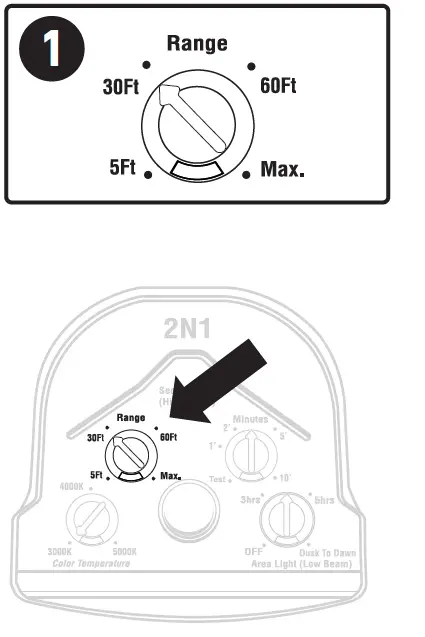 Good Earth SE1293-WH3-02LF0-G IP65 Motion-Activated 2N1 Security Light 12