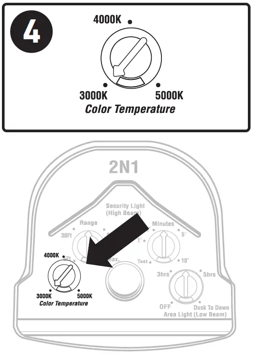 Good Earth SE1293-WH3-02LF0-G IP65 Motion-Activated 2N1 Security Light 16