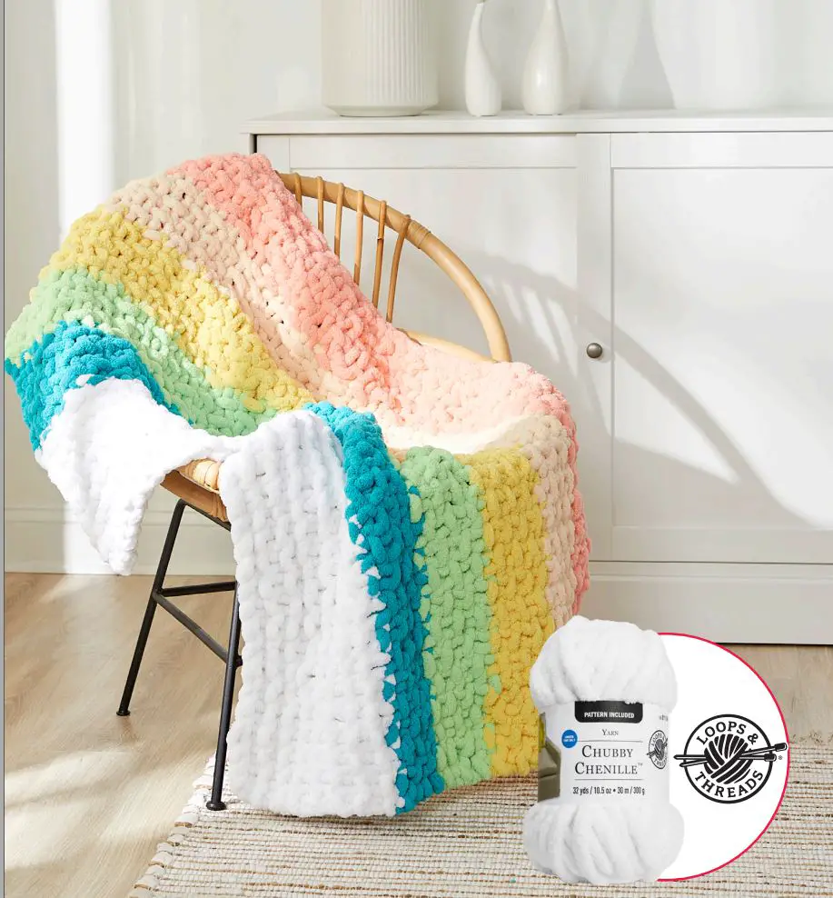 Michaels Rainbow Sherbert Blanket Instructions