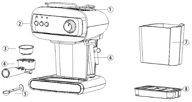teesa TSA4009 Coffee Machine - Overview