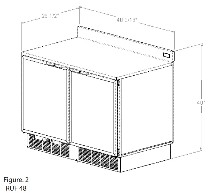 Duke RUF 48 Digital Refrigerated Counter-fig2