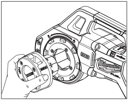 Milwaukee M18 18 Volt Lithium Ion Brushless Cordless - head lock ring