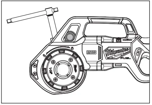Milwaukee M18 18 Volt Lithium Ion Brushless Cordless - slide the tool over