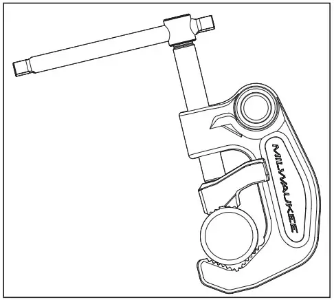 Milwaukee M18 18 Volt Lithium Ion Brushless Cordless - support arm jaws