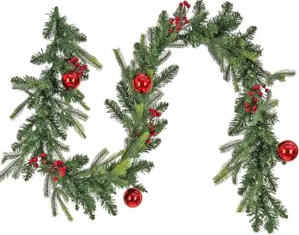 NATIONAL Tree COMPANY Garlands with Battery Operated Lights-FIG1