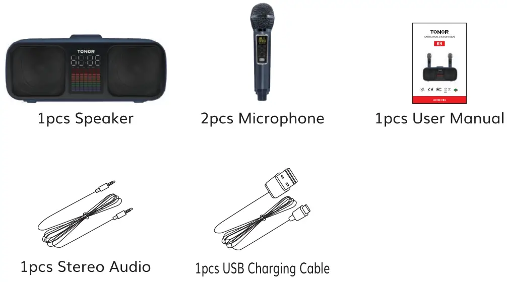 TONOR K9 Karaoke Speaker - fig 1