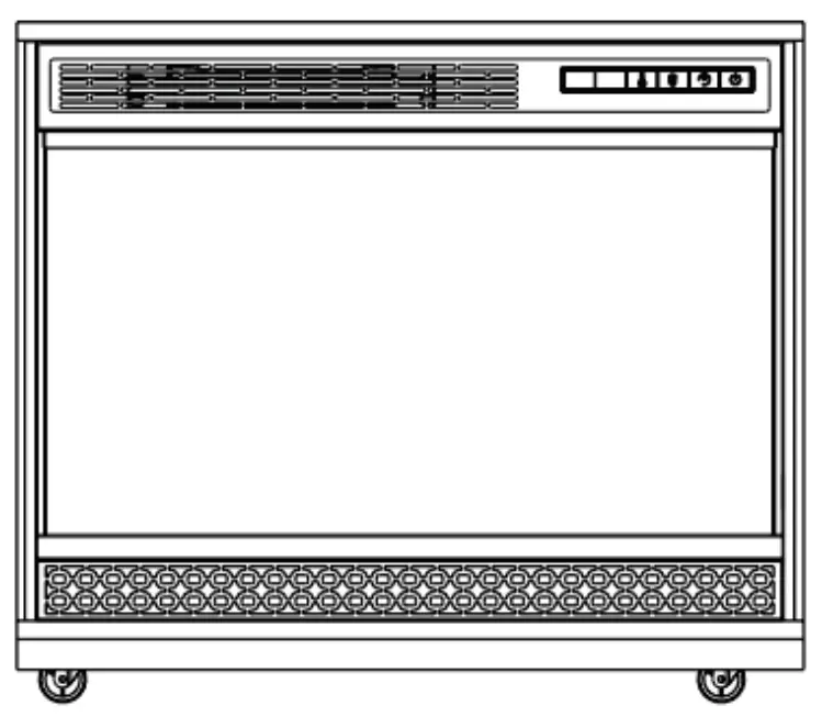 EQUATOR ADVANCED Appliances PFL 255 Portable Fireplace with LED Light