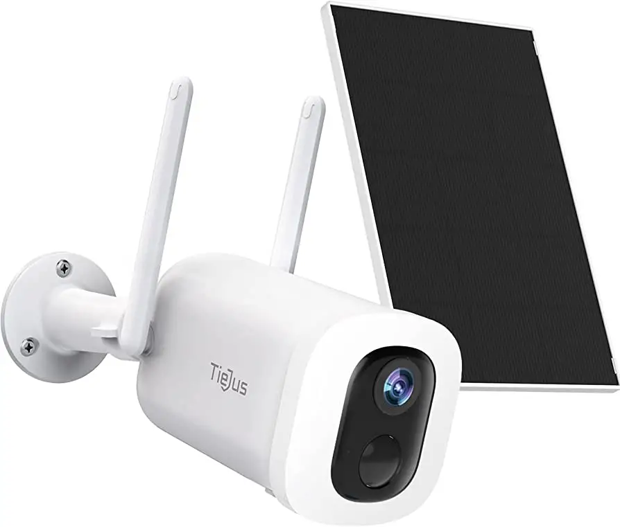 TieJus ZY-E5 2K Floodlight Solar Security Camera