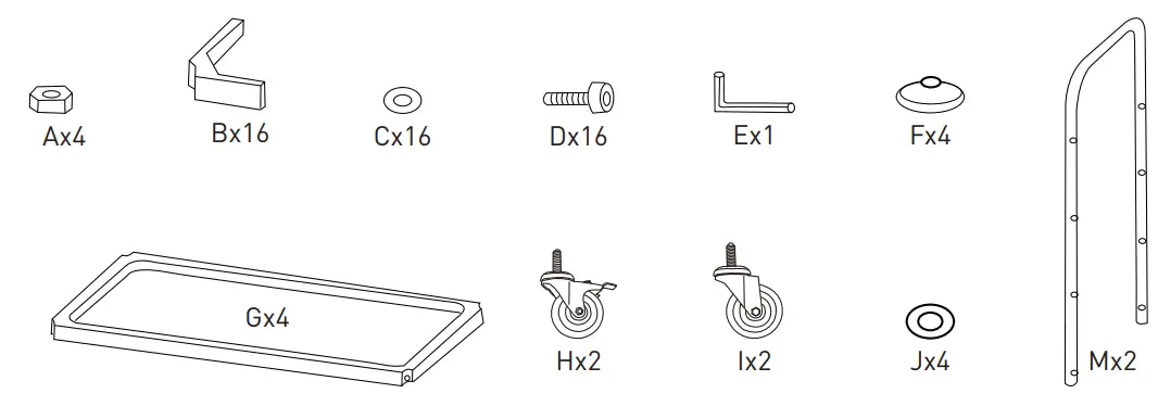 HENDI-810118-4-Shelf-Steel-Waiter's-Trolley- (1)