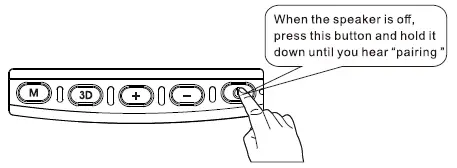 Make the speaker enter pairing mode