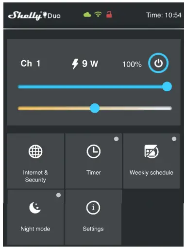 Shelly Duo Smart LED White Bulb - Restrict Shelly