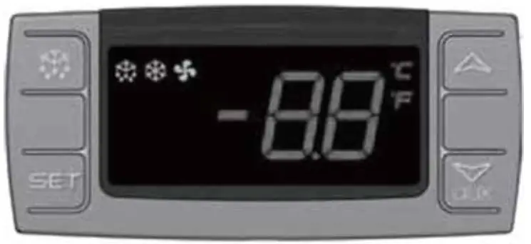 Arktic Refrigerator and Freezer Counter - CONTROL PANEL