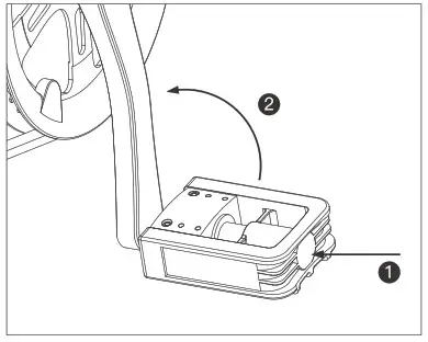 BLAUPUNKT FIETE 500 Folding Electric Bike - Fold the pedals 2