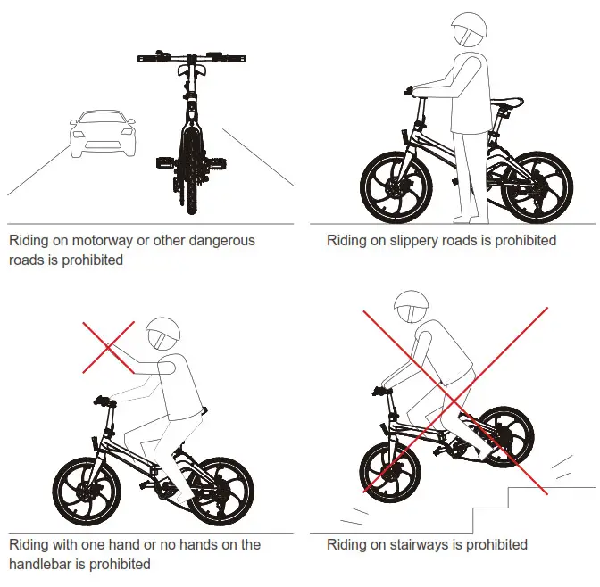 BLAUPUNKT FIETE 500 Folding Electric Bike - Safety tips