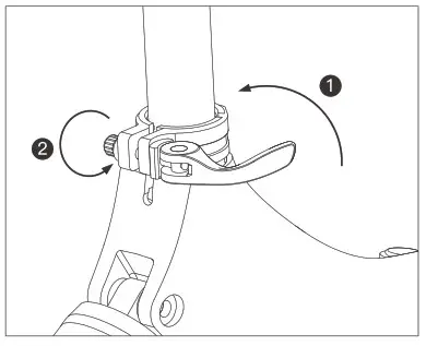 BLAUPUNKT FIETE 500 Folding Electric Bike - Seat post assembling 2