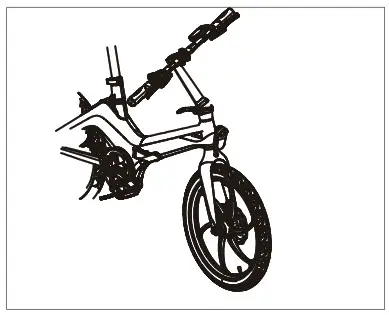 BLAUPUNKT FIETE 500 Folding Electric Bike - Unfold the stem 1