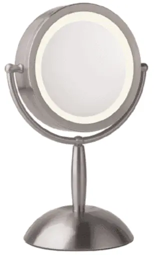 Homedics M-8051 illuminated beauty mirror spa REFLECTIVES Instruction - beauti marror