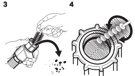 IKEA RENODLAD - Cleaning the filter of the inlet hose