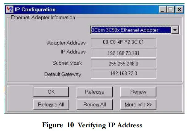 com21 DP111 Doxport 111 Cable Modem - ip address
