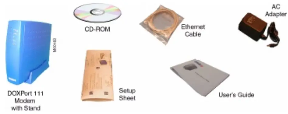 com21 DP111 Doxport 111 Cable Modem - package contents