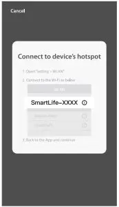 Enter Wi-Fi password