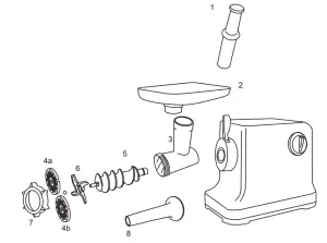 WESTON 33 1301 W 12 Electric Meat Grinder and Sausage Stuffer - figure 1