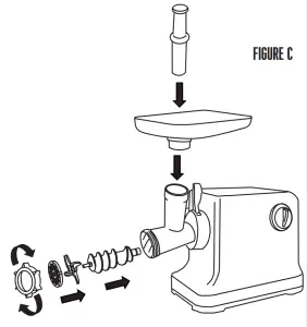 WESTON 33 1301 W 12 Electric Meat Grinder and Sausage Stuffer - figure 4