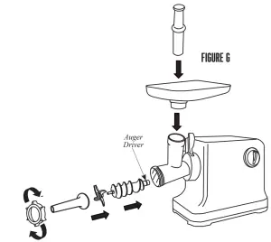 WESTON 33 1301 W 12 Electric Meat Grinder and Sausage Stuffer - figure 9
