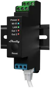 Shelly 2 Circuit WiFi Relay Switch with power Measurement PRO 2PM