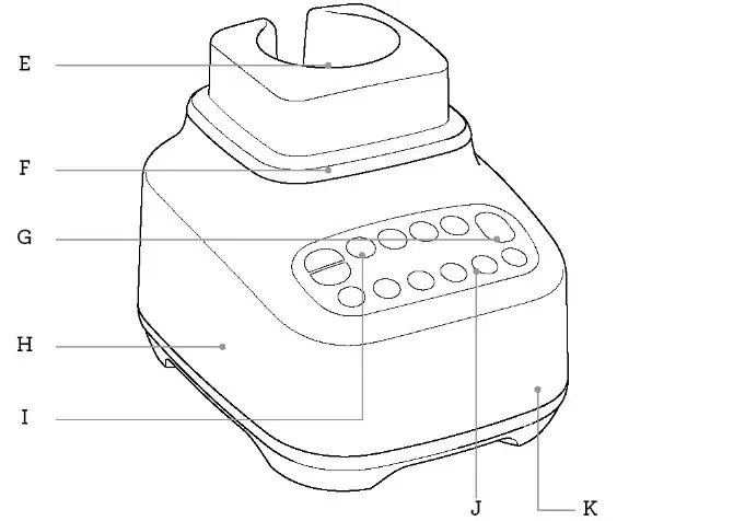 Breville BBL820 The Q Counter Blender - Composantas 3