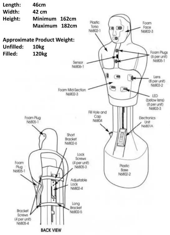 BRUCELEE Slam Man SPECIFICATIONS AND PARTS