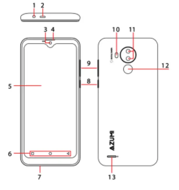 AZUMI SA SP 024 Smartphone - over view