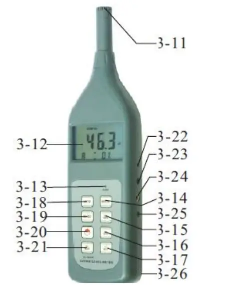 SAUTER SU 130 Sound Level Meter - Function 1