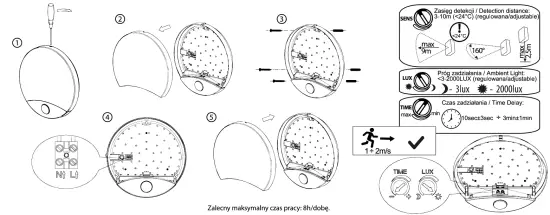 BEMKO C38-ST41 154 PIR Ceiling Lamp