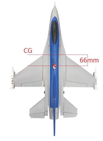 EACHINE F16 550mm Wingspan Ducted 50mm EDF Jet EPO RC Airplane 4