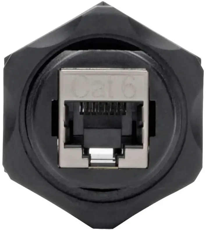 TRIPP-LITE N206-BC01-IND Cat 6 RJ45 Shielded Industrial Panelmount Bulkhead Coupler