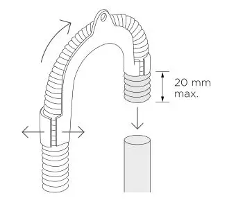 FISHER PAYKEL WH8060J Front Loader Washing Machine - Place the drain hose in a tub or standpipe