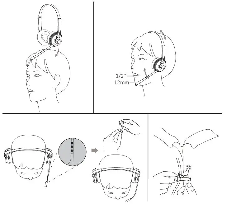 Yealink-YHS34-Mono-Analog-Wired-Headset-fig4