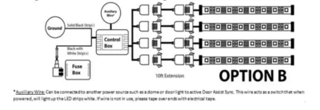 Race Sport Lighting Rsukit Led Underbody Kit option b