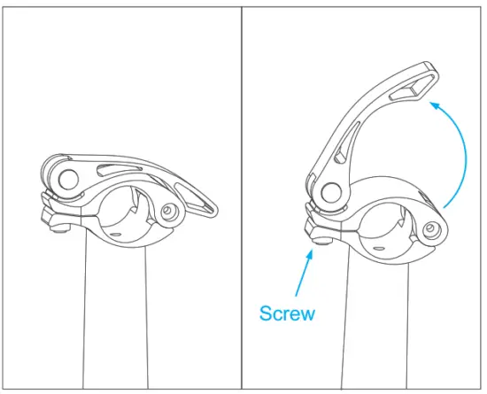 Jupiter Bike Discovery X5 Folding Electric Bike - leave screw in place.