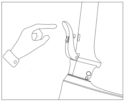 Jupiter Bike Discovery X7 Folding Electric Bike - Fasten the stem latch