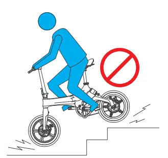 Jupiter Bike Discovery X7 Folding Electric Bike - Never ride down stairs