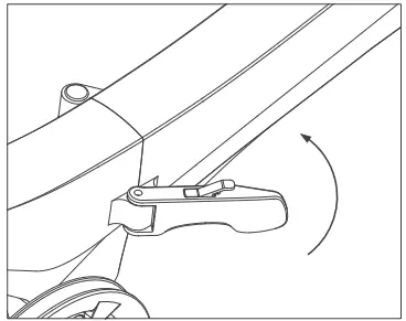 Jupiter Bike Discovery X7 Folding Electric Bike - latch as pictured